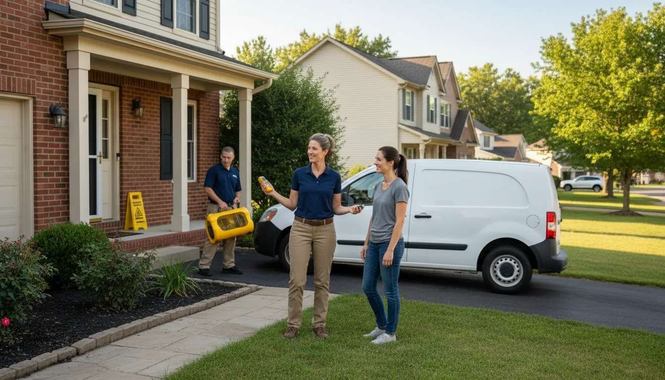 Water restoration image for Dehumidification And Cleanup Services in Westmont, IL